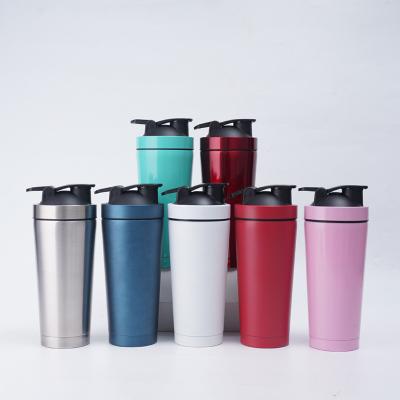 China 2021 Custom Logo Stainless Steel Sport Water Viable Bottle Insulated Vacuum Protein Shaker Bottle for sale