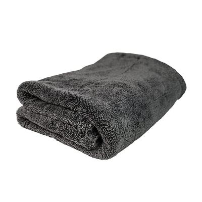 China Child Safe No Twist Large 1200 GSM Microfiber Nets Premium Double Pile Design Car Edgeless Drying Towel for sale