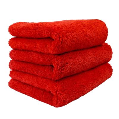 China 450 GSM Extra Soft Ultra Soft Wash Plush Detailing Towel Edgeless Child Safe Microfiber for sale