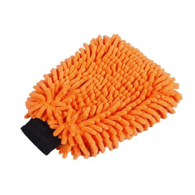 China Free Sample Custom Logo Viable Towel Maker Microfiber Car Wash Foaming Cleaning Glove Car Detailing Polishing Hand for sale