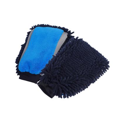 China Teddy Bear Car Wash Mitts Chenille Microfiber Car Wash Mitts Fast Foaming Super Absorbent Scratch Free Glove for sale