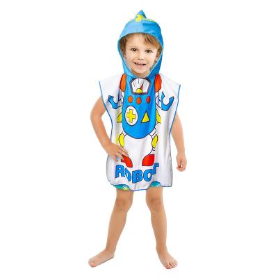 China Baby Bath Towel Child Safe Beach Towel For Boys Soft Kids Hooded Poncho for sale