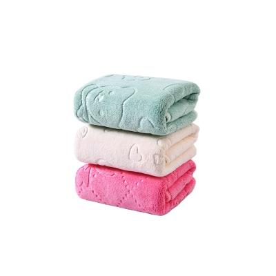 China Universal Kid Safe Colorful Microfiber Car/Home/Gift/Sport/Cleaning /TowelMicrofiber Weft Towels With Putching Print Logo Towels for sale