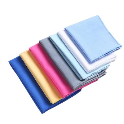 China Sustainable Car Suede Drying Towel Wrapping Microfiber Cleaning Cloth Glass Towel For Car Washing for sale