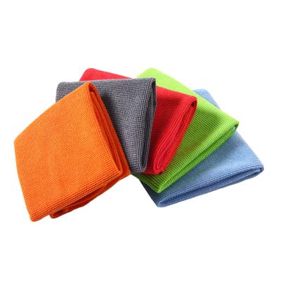 China Good Quality 40x40cm 300gsm Microfiber High Water Absorption QUICK DRY Pearl Weft Towel For Household Kitchen Auto Detailing for sale