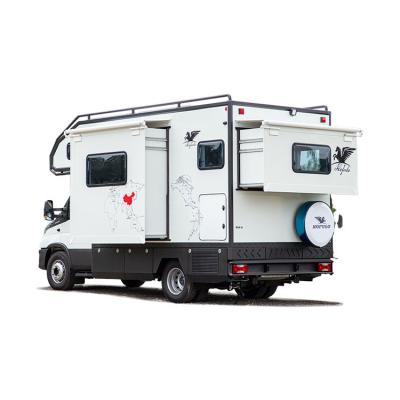 China Large space and luxury luxury HOFULO RV class C motorhome camper with electric tent for sale