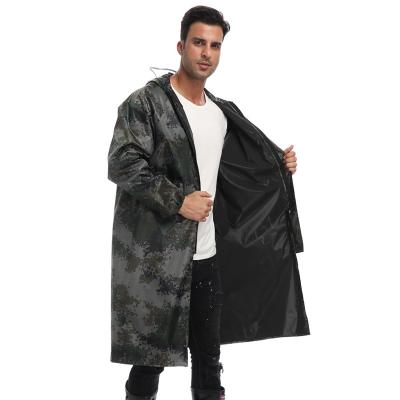 China Multifunctional 100% Camouflage Motorcycle Raincoat Men Rain Coat Waterproof Military Raincoat Men for sale