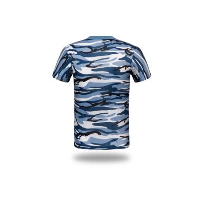 China Anti-Wrinkle Mens Camouflage Outdoor Active Shirt Breathable Short Sleeves Round Neck T-Shirt for sale