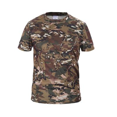 China Anti-wrinkle Camouflage T-shirts 2021 New Design Camouflage T-shirts Cotton Camouflage Shorts Sleeve T-shirt for sale