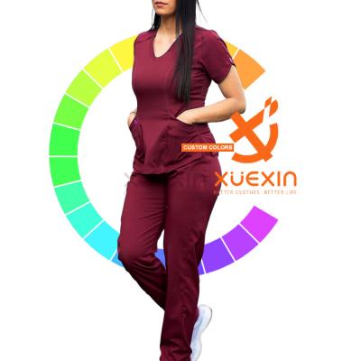 China Wholesale Hospital Eco - Friendly Medical Uniforms Sets Fashion Nurses Women Nursing Medical Jogger Uniform Scrubs for sale