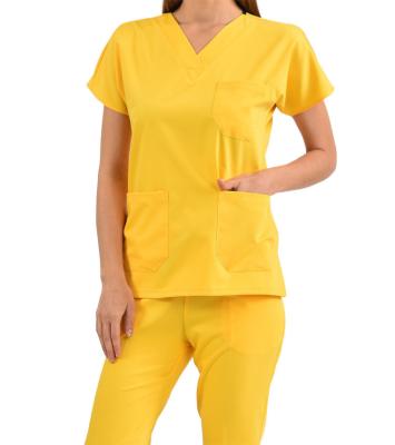 China Customized Eco-friendly Design Women Plus Size Anatomy Medical Stretch Stretch Nursing Uniform Sets Scrub for sale