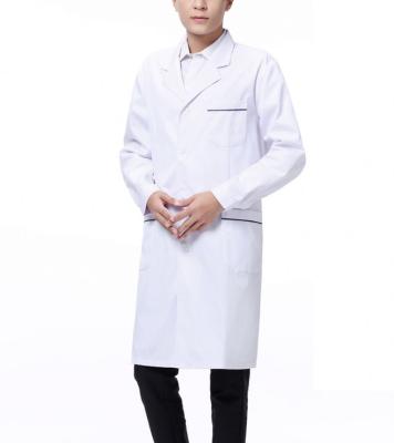 China Patient Gowns Customized White Coat Medical Lab for sale