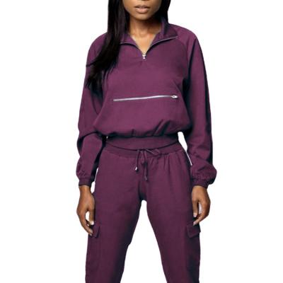 China Patient Dress Up Product Hot Selling Joggers Zipper Pocket Uniform Jacket Hospital Scrub Jacket Women Uniforms for sale