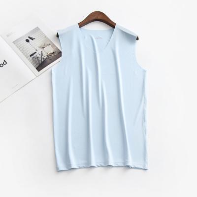 China Summer High End Underwear Elasticity Tops Sleeveless Skin Invest Men's Fitness Leisure Wear Seamless Mens Tank Top for sale