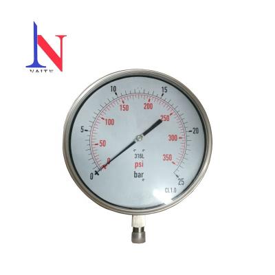 China 10inch 250mm Large Pressure Gauge Manometer 10 Inch (250mm) for sale