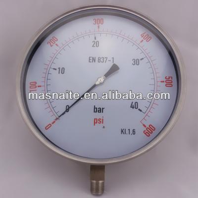 China 10inch 250mm Huge Pressure Gauge Manometer 10 Inch (250mm) for sale