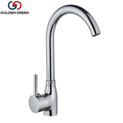 China Thermostatic Faucets Deck Mounted One Hole Kitchen Faucet , Brass Body Faucet for sale