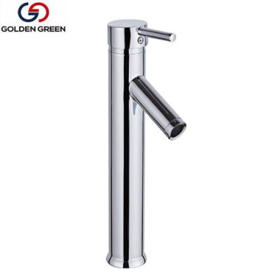 China Thermostatic Bathroom Faucets Single Handle Mixer Taps Chrome Finish Stainless Steel Basin Faucet for sale