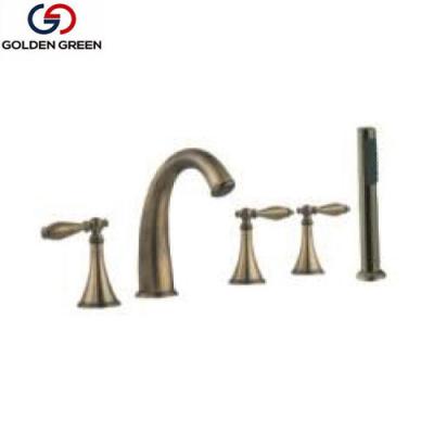 China Thermostatic Faucets Split Type Faucet Bathroom Mixer Tap With Three Handles for sale