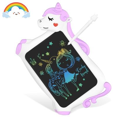 China 100% Eco-friendly Educational Painting Toys Unicorn Lcd Writing Tablet 10 Inches Drawing Board For Kids Gift Items for sale