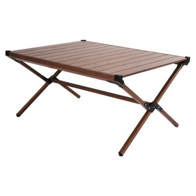 China Wholesale foldable outdoor wooden folding tables for gardens, picnics, camping folding tables for outdoor activities for sale