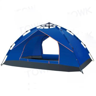 China High quality quick automatic waterproof double layer sunscreen folding camping tent outdoor camping tent for sale