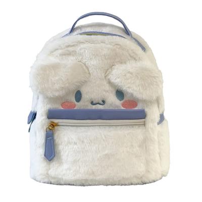 China Cinnamoroll Animal Melody Baby Bag Stuffed Plush 22cm Soft Custom Kid Plush Backpack For Girls Gift for sale