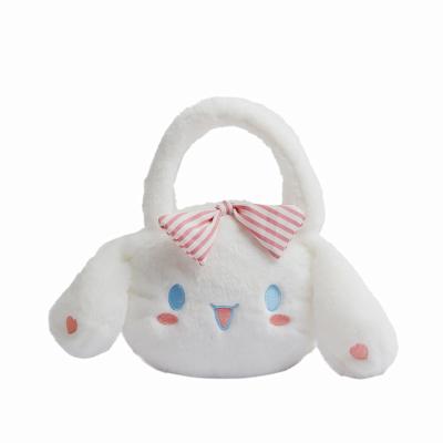 China Fasion Fashion Sanrios Plush Backpack Baby Cinnamoroll Kid Plush Bag Cartoon Soft Makeup Bag For Gifts for sale