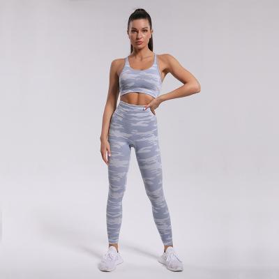 China Nylon+Elastane Tie Dye Women Yoga Set Workout Fitness Gym Wear Women Yoga Set Gym Clothing Yoga Set for sale