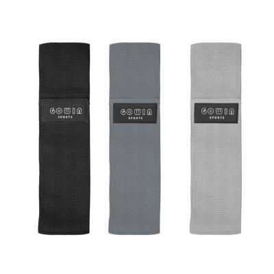 China Wholesale custom made polyester and latex fabric logo hip circle cotton fabric exercise hip resistance booty bands set for sale