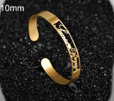 China TRENDY Custom Name Bracelet, Quality Stainless Steel Women's Jewelry, Personalized Valentine's Day Gift for sale