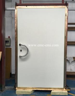 China magnetic screen protecting mri door with brass frame for faraday cage for sale