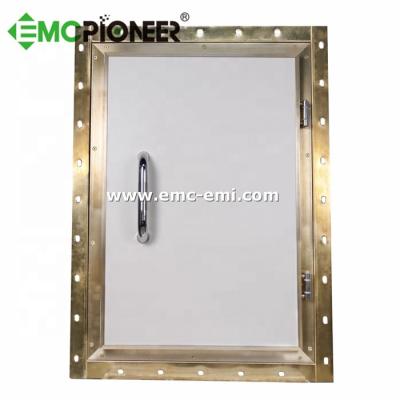 China EMCPIONEER industrial MRI shielding door with brass frame for MRI RF cage for sale