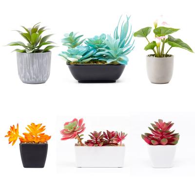 China Wholesale Modern Melamine Flower Pots Mini Flowerpot Garden Unbreakable Plastic Nursery Pots For Succulent Plants for sale