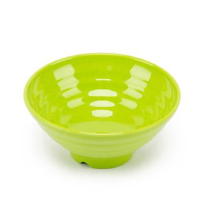 China Viable Manufacturer Unbreakable Ramen Bowl Cheap Green 7 Inch Melamine Ramen Bowl Noodle Bowl For Restaurant for sale