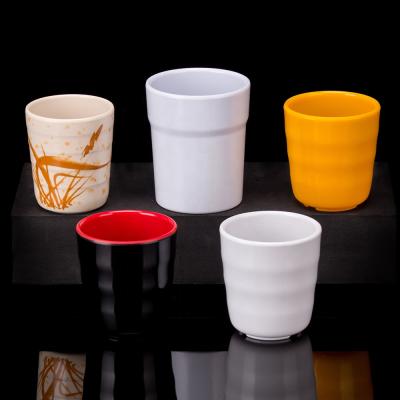 China Wholesale Viable Unbreakable Plastic Cup Cheap Reusable Food Grade Melamine Party Custom Cups for sale