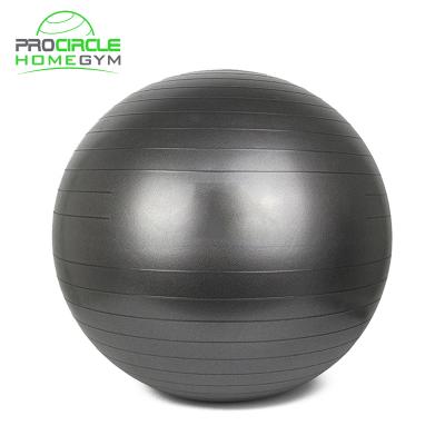 China Professional PVC ABS Balance Trainer Yoga Exercises PVC Black Yoga Ball for sale