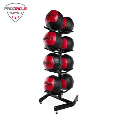 China Commercial High Quality Wall Ball Slam Ball Rack Double Sided Medicine Ball Rack for sale