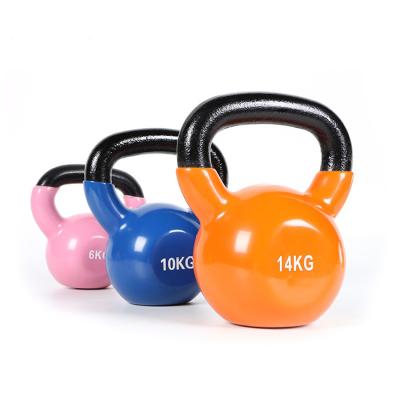 China Custom Adjustable Cast Logo Free Weights Neoprene Covers 2-20KG Commercial Use Kettlebell for sale