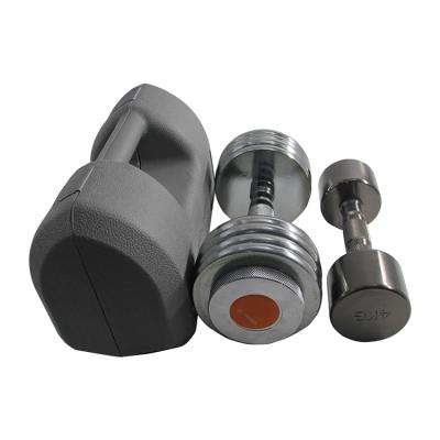 China Comfortable Weightlifting 50KG Black Rubber Barbell Dumbbell Set With Case for sale