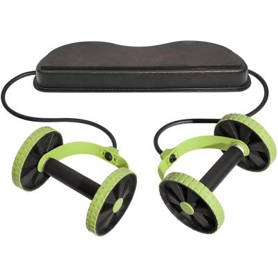 China Portable Dual No Noise Multifunctional Body Shaping Ab Wheel Roller For Abs Workout for sale