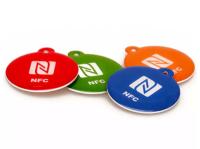 China Logo printing NFC Epoxy Tag Fudan F08 Chip With Keychain for sale