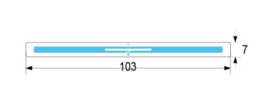 China LAB7124 UHF RFID Library Label With Double Side Adhesive , library label , UHF book label for sale