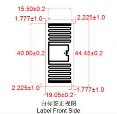 China Mini Size ISO18000 6C Inlay UHF Rfid Tag Sticker 4419mm LAB4419 for sale