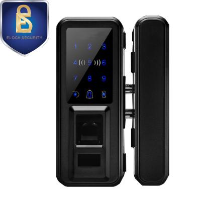 China ES205B Desktop Digital Touch Screen Smart Biometric Fingerprint Glass Door Lock for sale