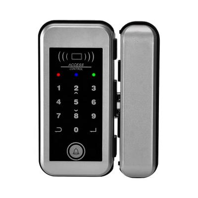 China Single Installation Smart Glass Door Lock For Access Control System 160X80X75mm for sale