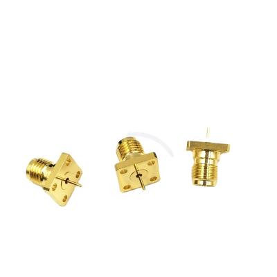 China RF 40GHz 2.92 Mm Jack High Frequency Millimeter Wave Adapter Gold Plated Coaxial (Female) Connector for sale