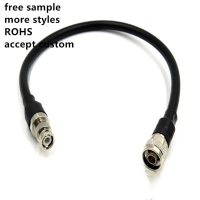 China Free Samples RF Male Plug rg8 LMR 400 BNC Jumper Cable BNC To Male Plug RF Coalxial Jumper Cable Assembly for sale