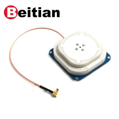 China Beitian Integrated Antenna CORS RTK GPS GLONASS GALILEO GNSS High Precision Antenna MCX-JW BXW-6020 60*60*18.8mm for sale