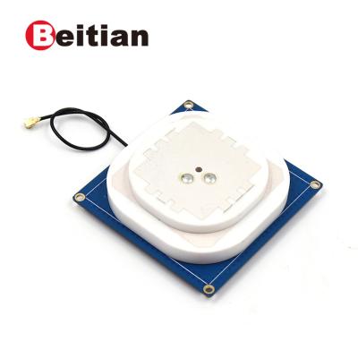 China Beitian GNSS GPS Antenna for UAV UGV GPS GLO GAL BDS GNSS L1, L2 IPEX 1.13 ZED-F9P Module RTK Drone Base Cable 10.0CM BT-5610C 56mm*56mm*14.8mm for sale